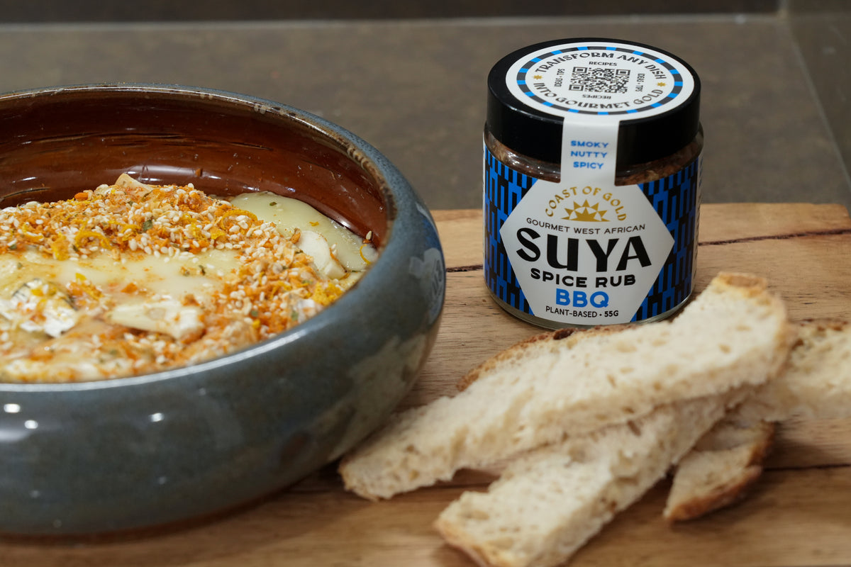 Garlic Honey Brie with Zesty Suya Dukkha – Coast of Gold