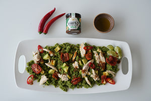 ZESTY SPINACH QUINOA  SALAD w SHITO
