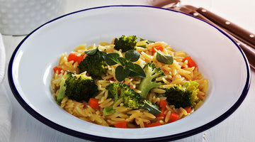 Orzo Pasta with Pumpkin and Broccoli