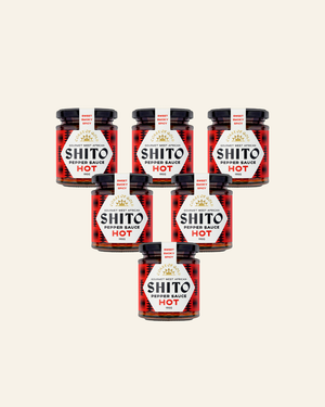 Coast of Gold Six Pack All Hot, six 190g jars of Hot shito pepper sauce